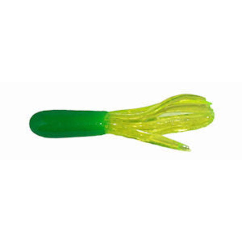 Big Bite Crappie Tubes 1.5" 10ct Lime/Chartreuse