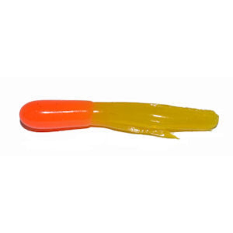 Big Bite Crappie Tubes 1.5" 10ct Orange/Yellow