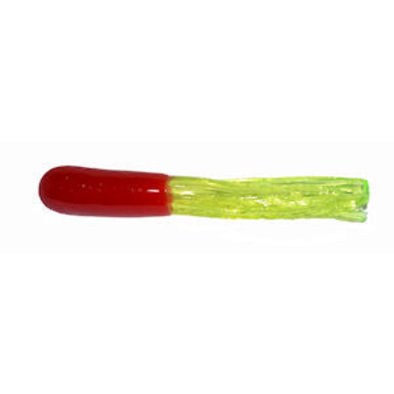 Big Bite Crappie Tubes 1.5" 10ct Red/Chartreuse