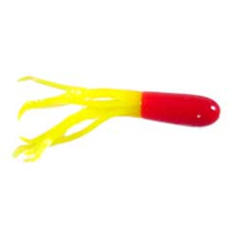 Big Bite Crappie Tubes 1.5" 10ct Red/Yellow