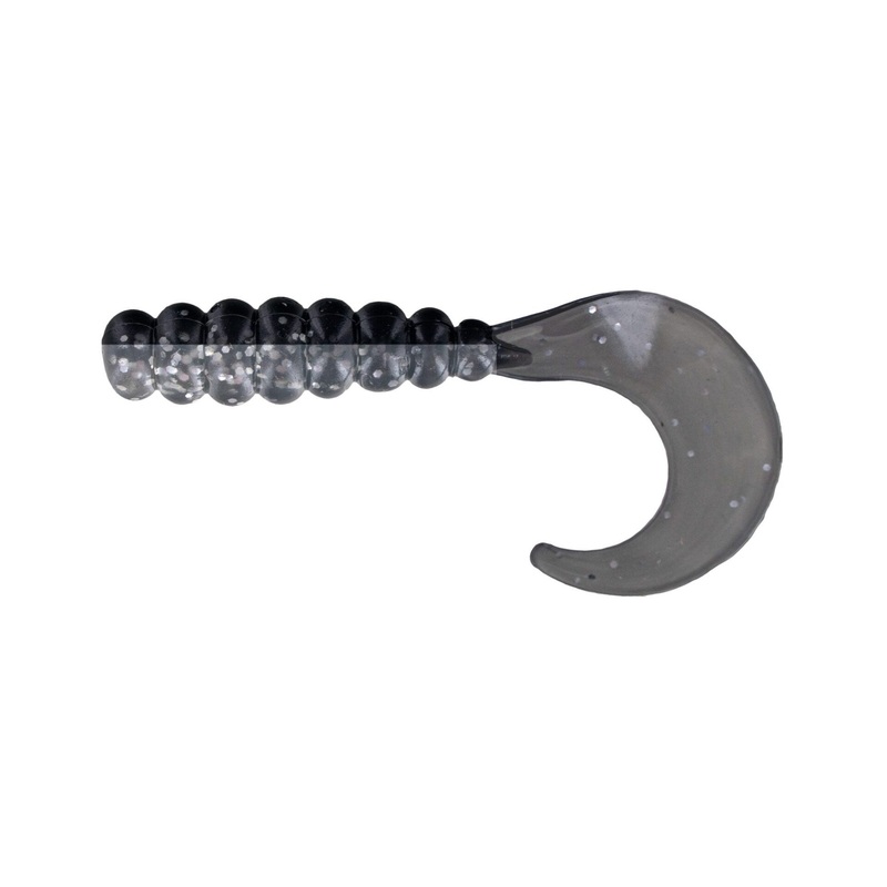 Big Bite Fat Grub 2in 10ct Black Sparkle