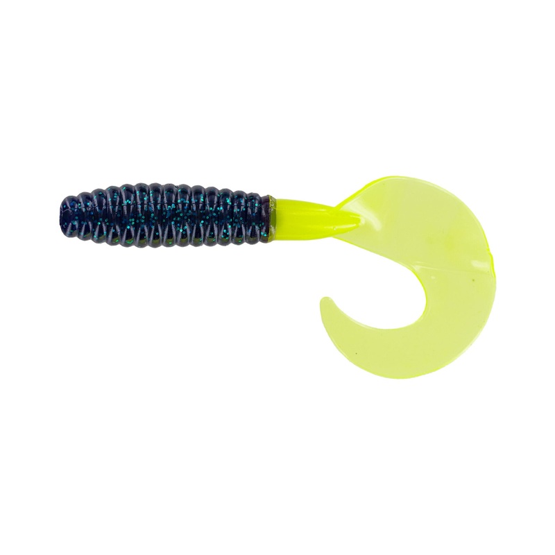 Big Bite Fat Grub 2in 10ct June Bug/Chartreuse
