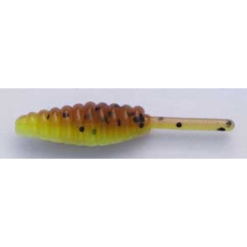 Big Bite Panfish Minnow 1.5" 10ct Pumpkin Chartreuse Laminate