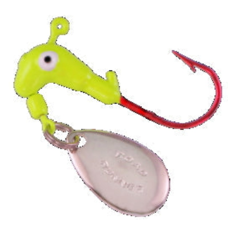 Blakemore Road Runner Head Barbed 1/8 4ct Chartreuse