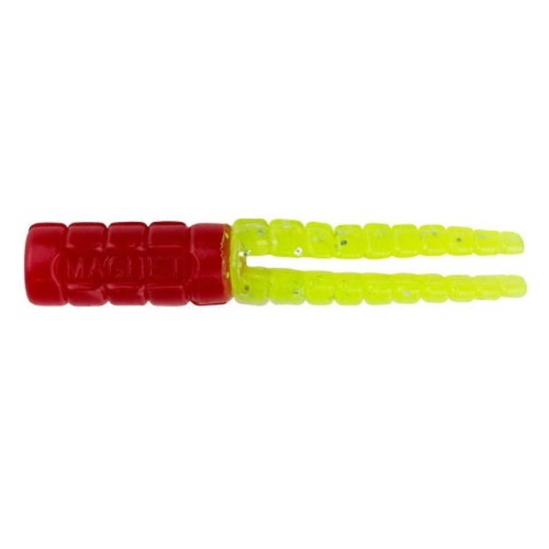 Leland Crappie Magnet 1.5" 15ct Red/Chartreuse Flash