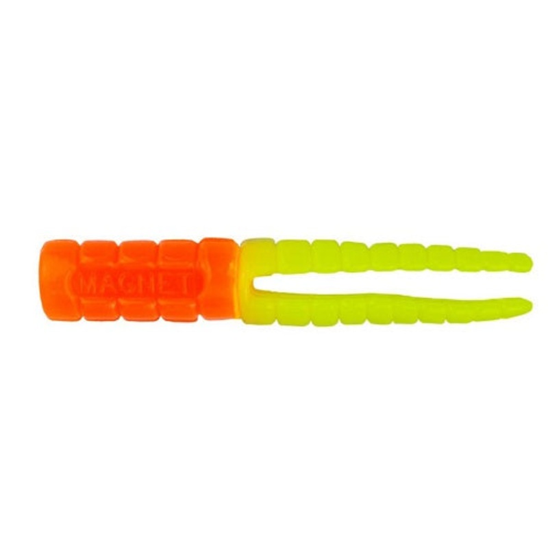 Leland Crappie Magnet 1.5in 15ct Orange/Chartreuse