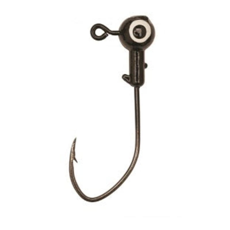 Eagle Claw Pro-V Ball Jig Head 1/8 10ct Black
