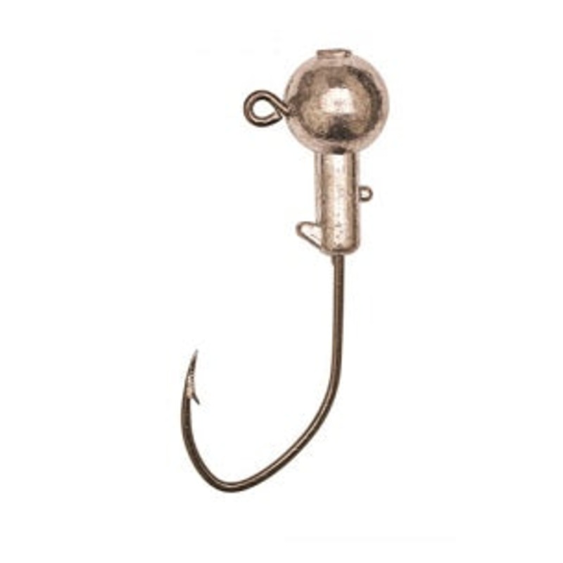 Eagle Claw Pro-V Ball Jig Head 1/8 10ct Unpainted