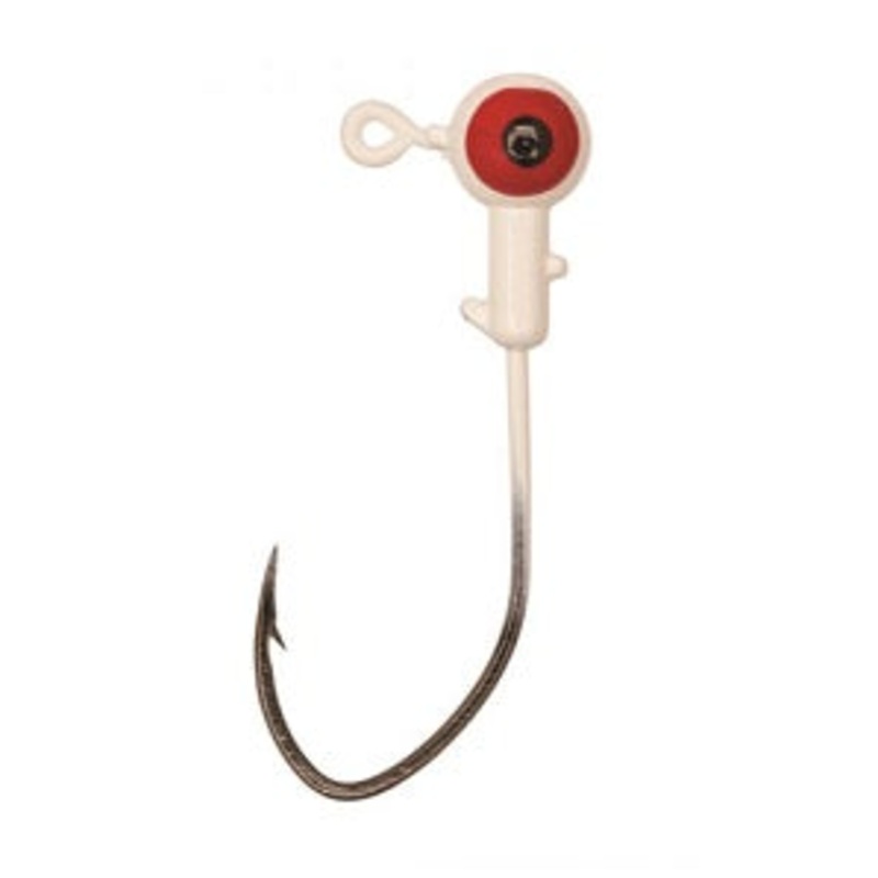 Eagle Claw Pro-V Ball Jig Head 1/8 10ct White