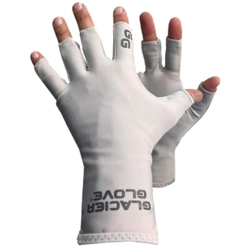 Glacier 009GY S-M GRY Abaco Bay Sun Glove Sm/Med Light Gray