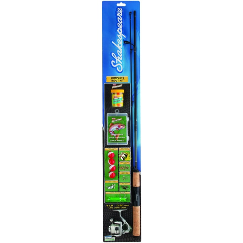 Shakespeare TROUTSPKIT Complete Spin Kit, No Line, 280/2, 165/4