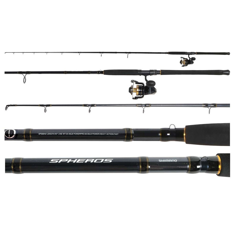 Shimano PSPSW8000HGASPS90H2 Spheros Saltwater Spinning Combo 9'