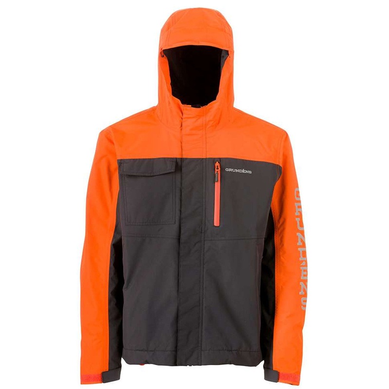 Grundens Transmit Jacket, Red Orange, M