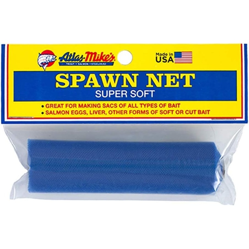 Atlas-Mike's 55069 Spawn Net 4" x 4" Squares Blue, 50 Sqs/Pkg.