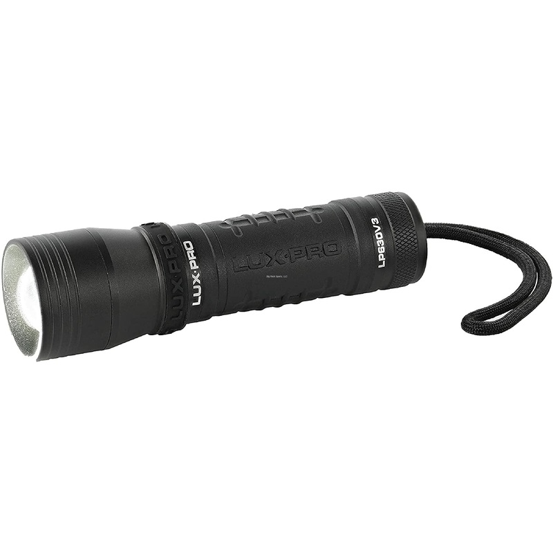 LuxPro 630 Lumen Focus Head Led Flashlight, 4 Modes, 4AAA