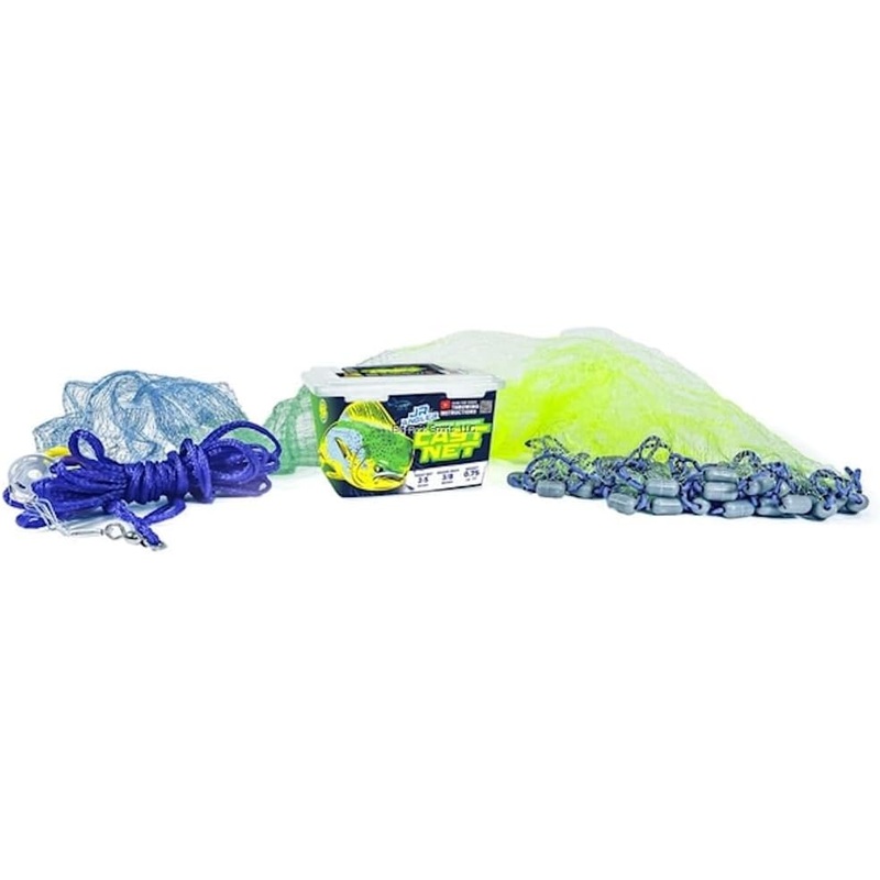 Ahi Jr Angler Series Cast Net 4 FT - KCF Edition - Multi