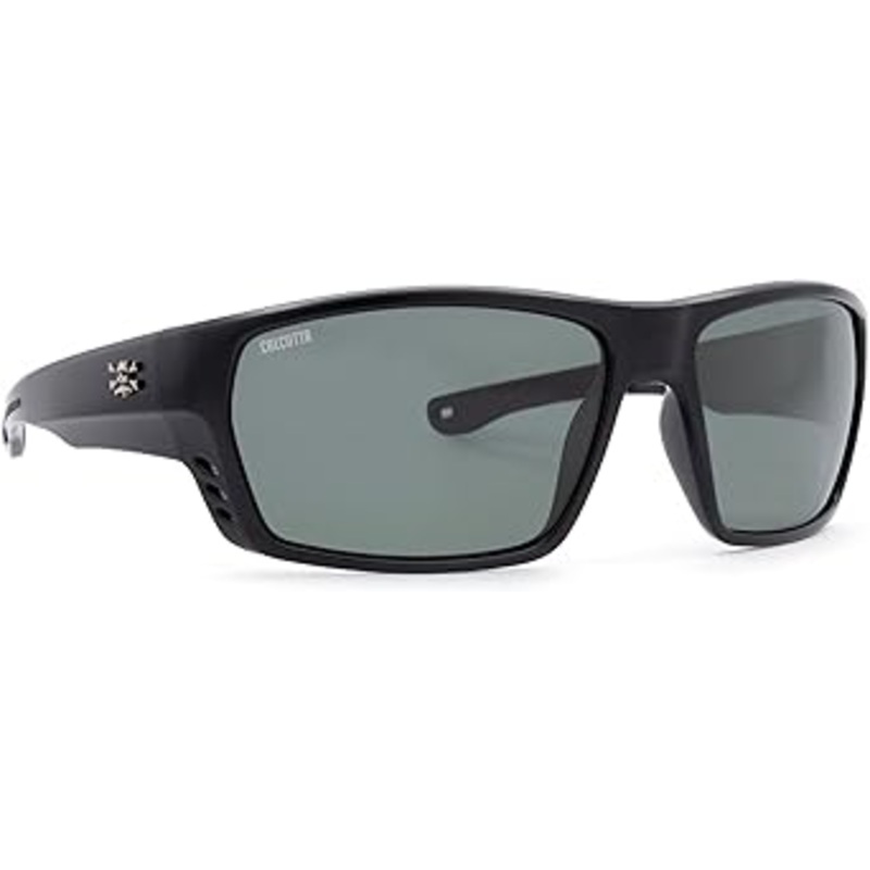 Calcutta Fathom Polarized Sunglasses Matte Black Frame Gray