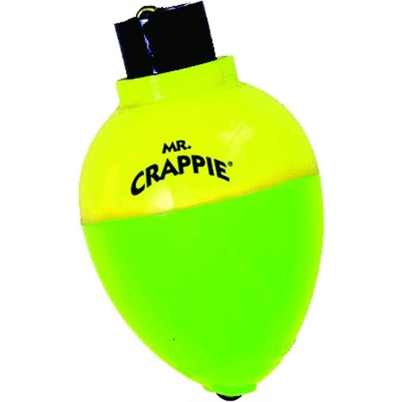 Mr. Crappie RP78P-3YG Rattlin Pear Floats 7/8" Yellow/Green 3Pk
