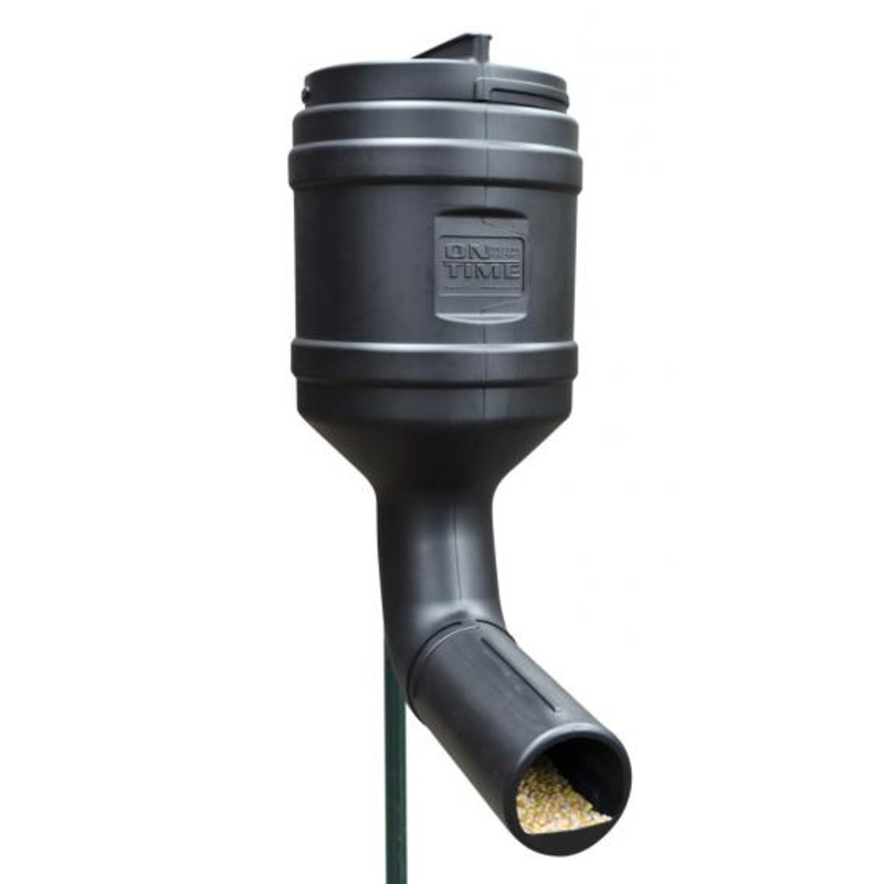 On Time 71800 80 Lb T-Post Gravity Feeder, Rigid Polyethylene, Tree