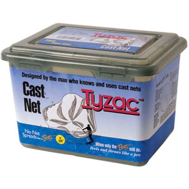 Betts Tyzac Mono Cast 4' 3/8" Mesh 3/4Lb Iron Weights per Ft