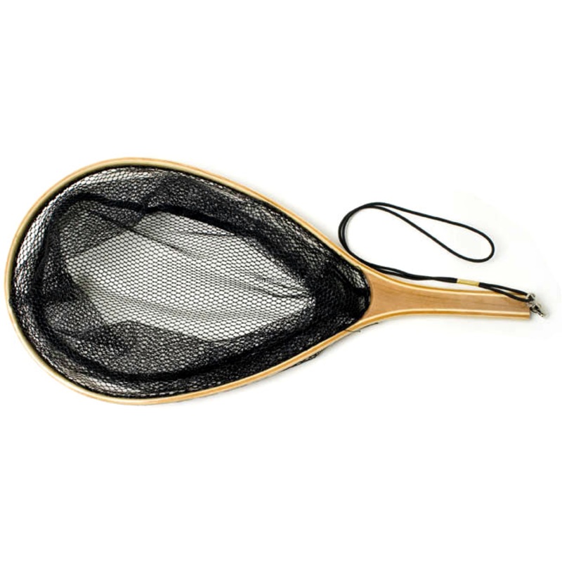Eagle Claw Wooden Trout Net w/Rubberized Netting