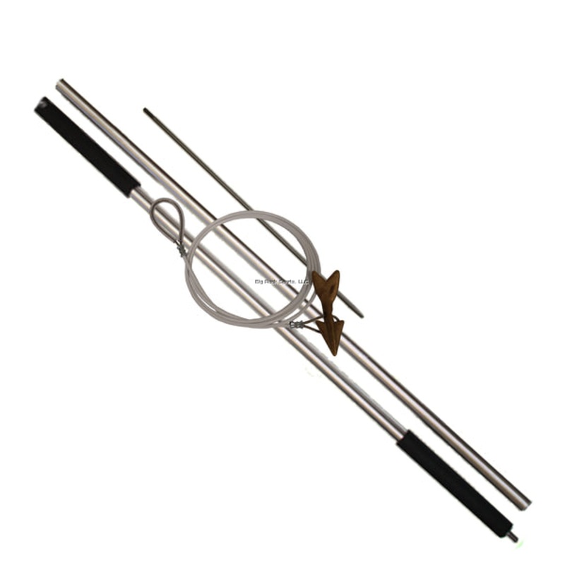 Momoi Diamond Complete Harpoon Set 9' 2-piece with Cable Rigged Brass Dart
