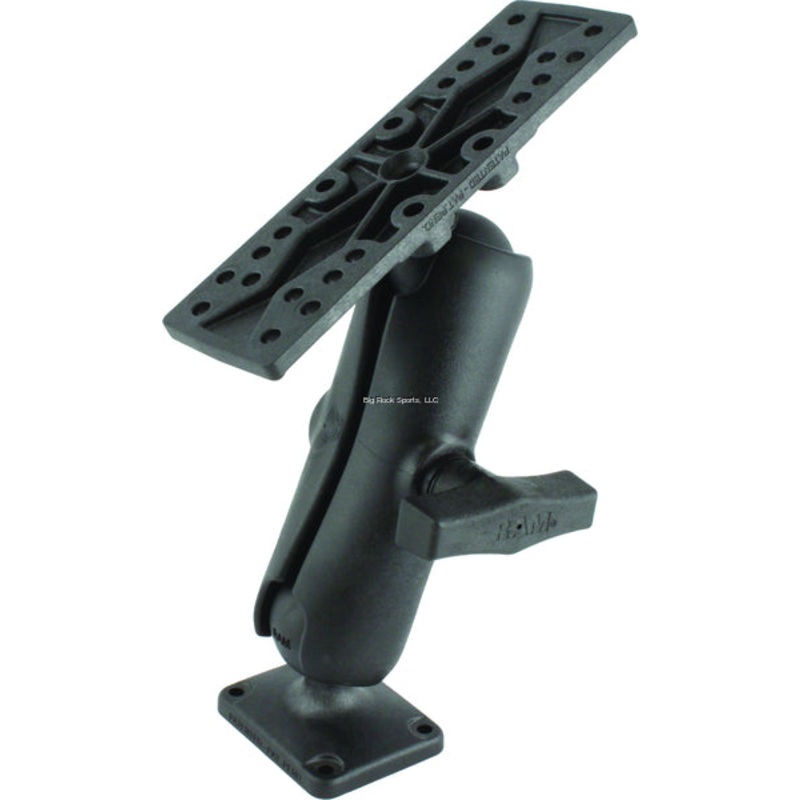 R-A-M Universal Electronics Mount 6-1/4"x2" 1" Ball, Black