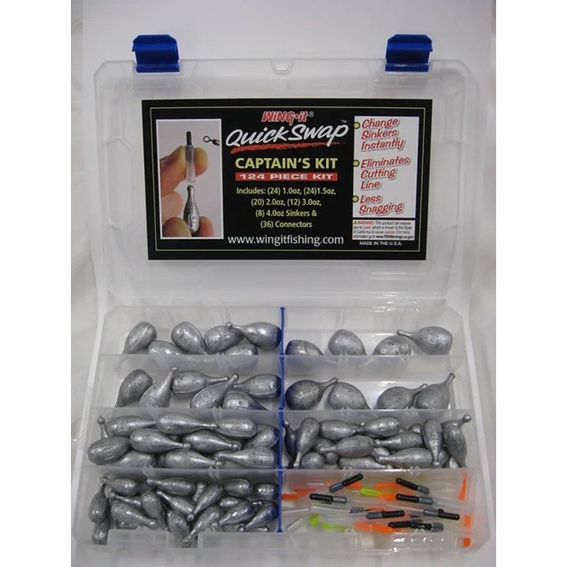 Wing-It 124 Pc Captain's Sinker Kit