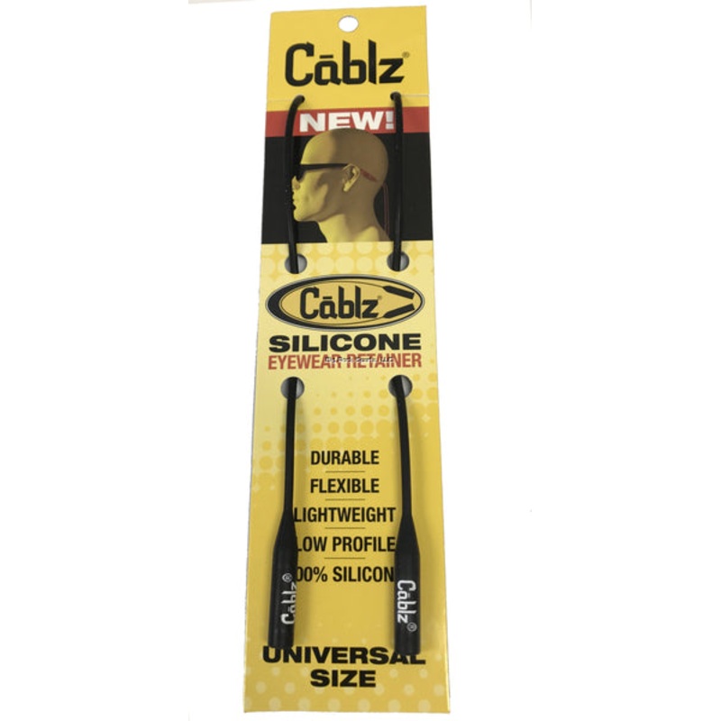 Cablz Silicone Eyewear Retainer 16" Black
