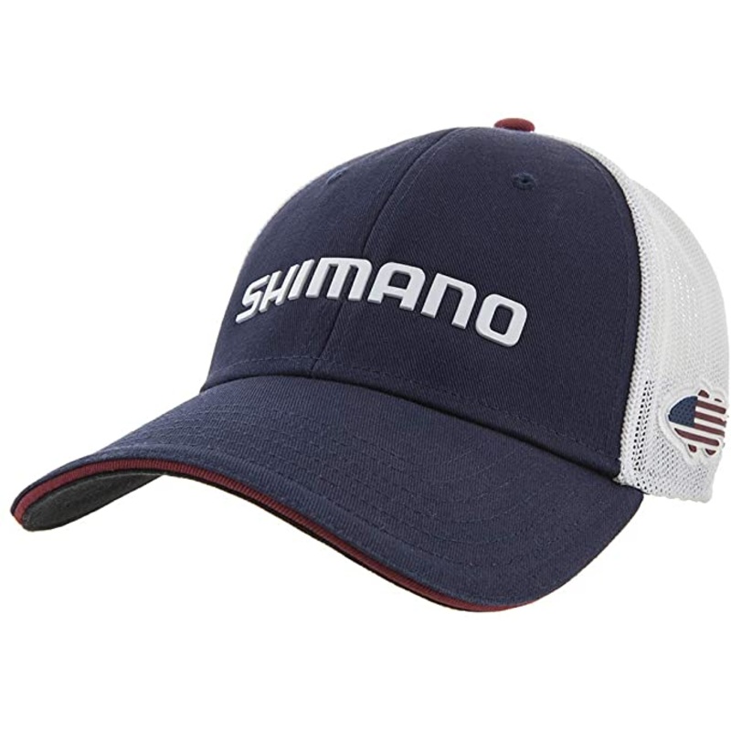 Shimano Keep America Trucker, Fishing Cap, RWB, Blue
