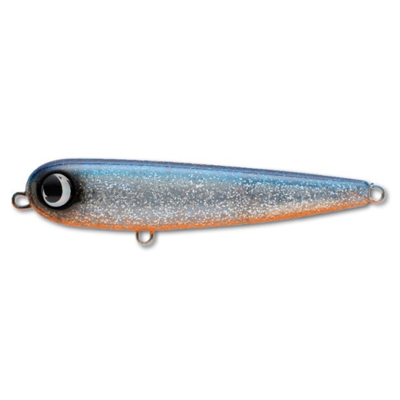Jumprize Seabass Lure Popopen 95F #13 Blue Orange Glitter