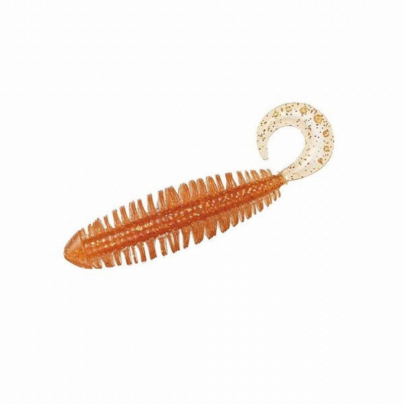Daiwa HRF KJ Curly 3.8inch Pumpkin Gold