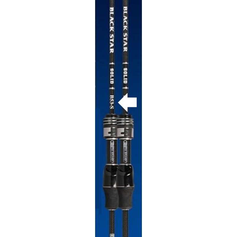Xesta Ajing Rod Black Star Solid Second Generation B53-S One Shot Down (Baitcasting 2 Piece)
