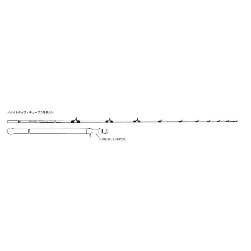Gamakatsu Offshore Rod Jig Drive R B60ML (Baitcasting 2 Piece Grip Joint)