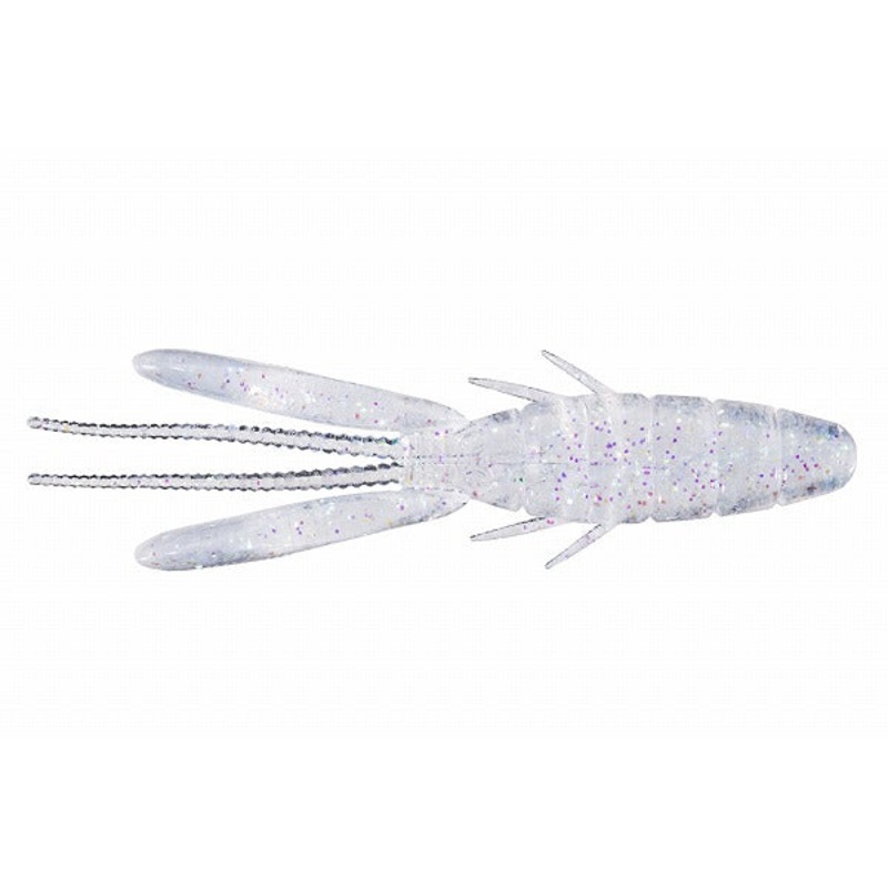 O.S.P Worm DoLiveBeaver 3.5inch SW W068 Clear Crystal Flake