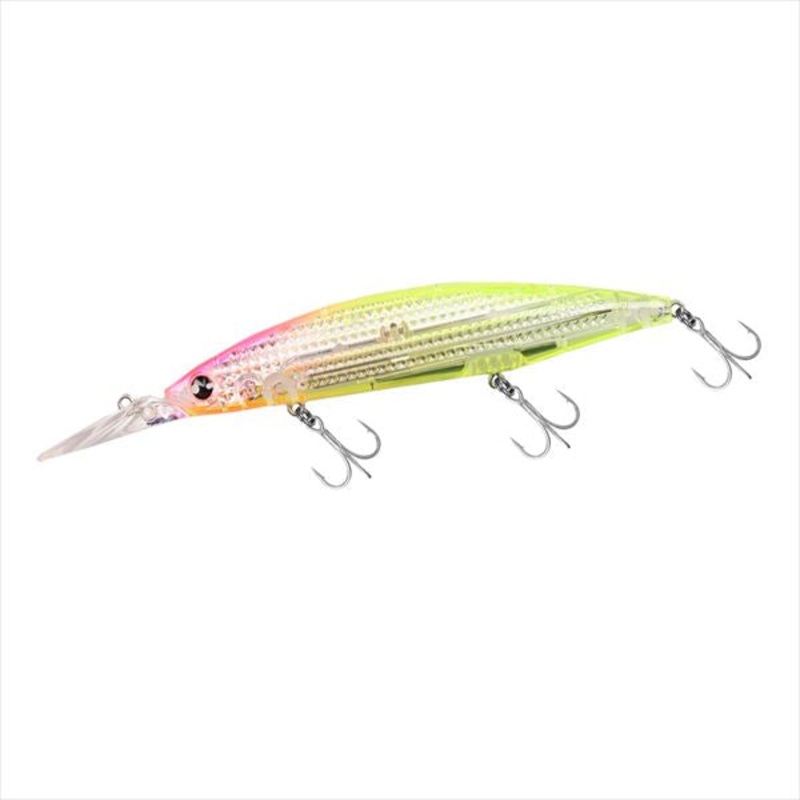 Daiwa Seabass Lure Shoreline Shiner-Z Set Upper Fullback Laser Impact 125SDR LI Pink Head Clear Chart