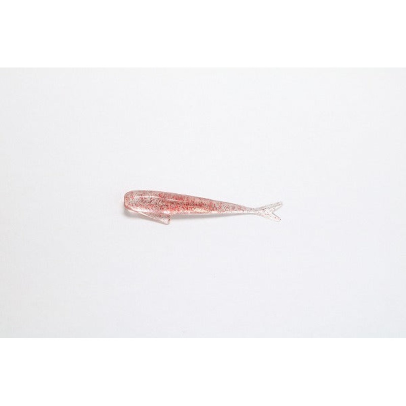 Thirty Four Worm Fish Like 1.5inch Red Glitter