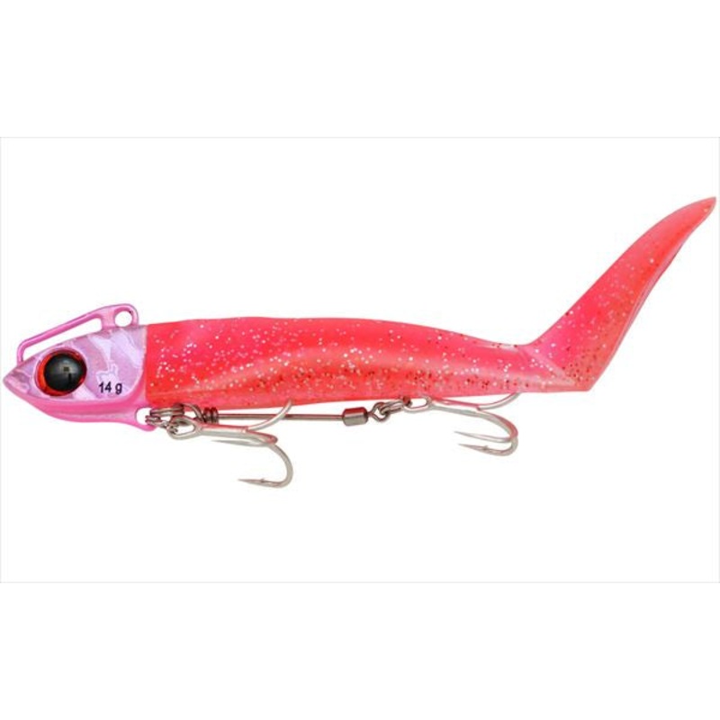 Jackson Quick Set 28g WHE/KLP Flounder bait/Sparkle Peach