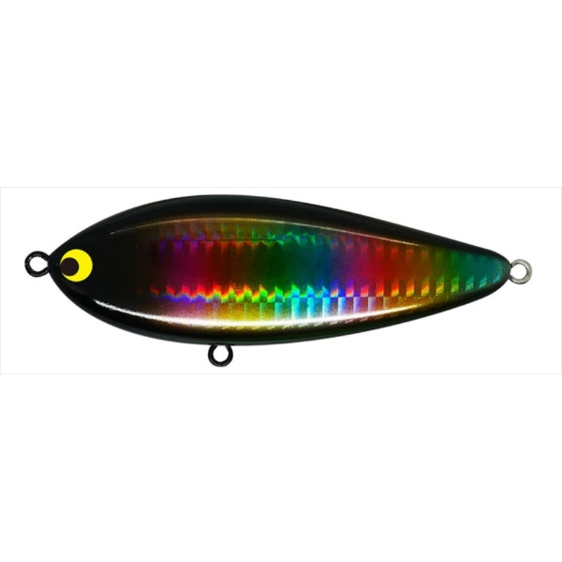 Pozi Drive Garage Seabass Lure Zig Zag Bait 100S #08 Black Rainbow