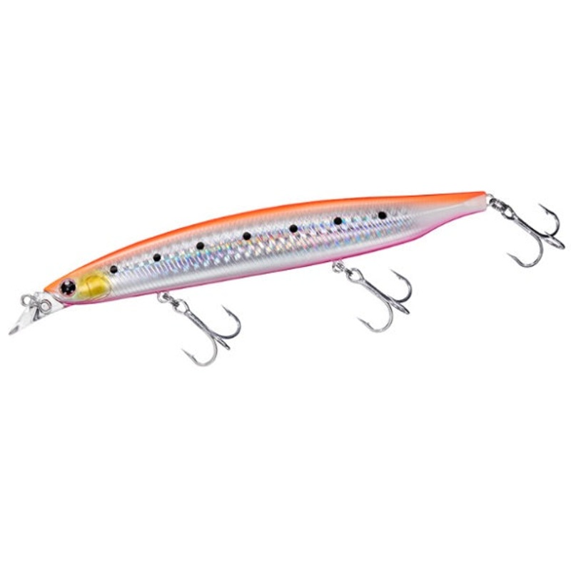 Daiwa Seabass Lure Shoreline Shiner-Z Vertice R 140F Orange Pink Glow Sardine