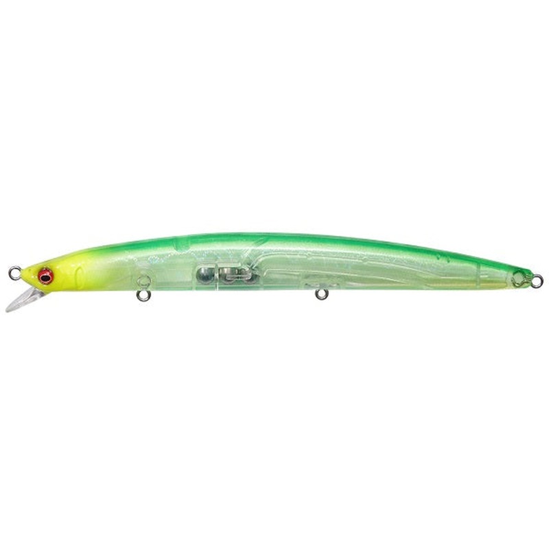 Megabass Seabass Lure Cookai Slim 140 GP Sparkling chart head 49397