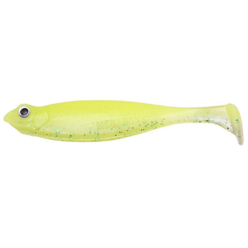 Megabass Worm Haze Dong Shad SW 4.2inch Grocery lime